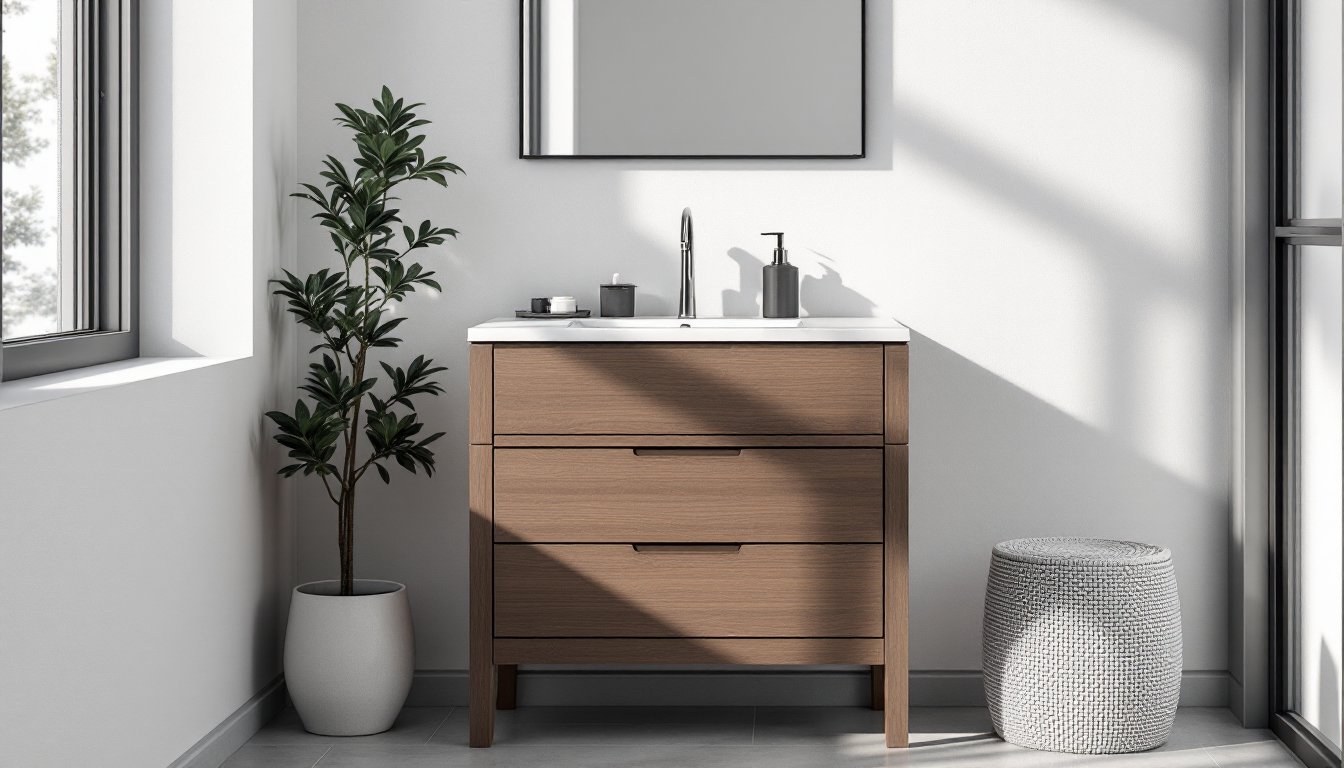 single bathroom sink cabinet
