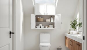 over the commode bathroom cabinet
