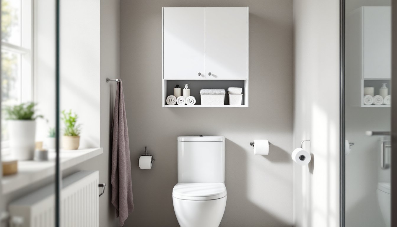 over the toilet storage cabinet