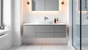 bathroom sink and cupboard