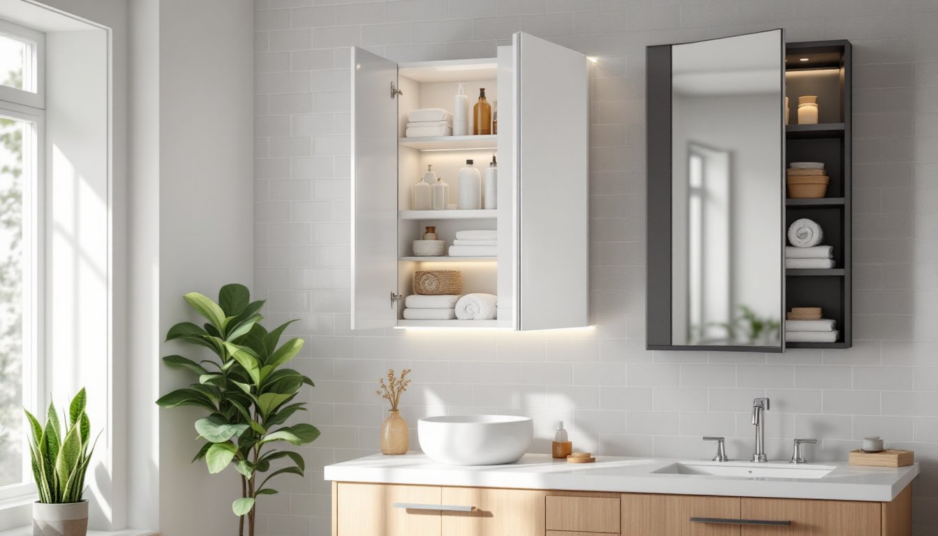 bathroom wall cupboard