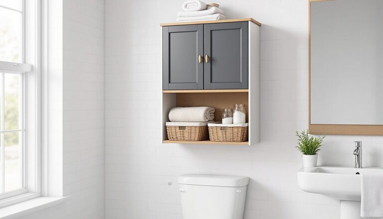 over the toilet storage