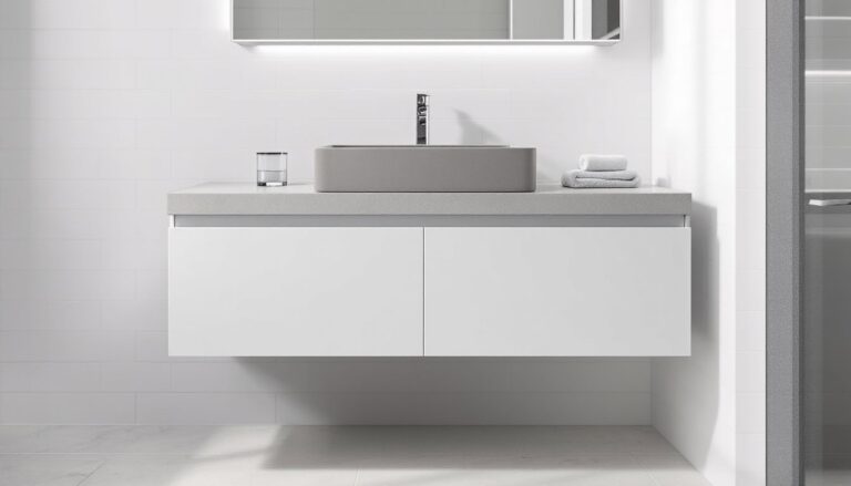 cabinet sink bathroom