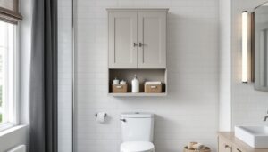 bathroom cabinet over toilet