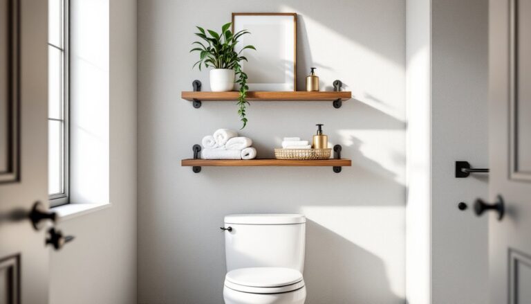 bathroom shelves over toilet